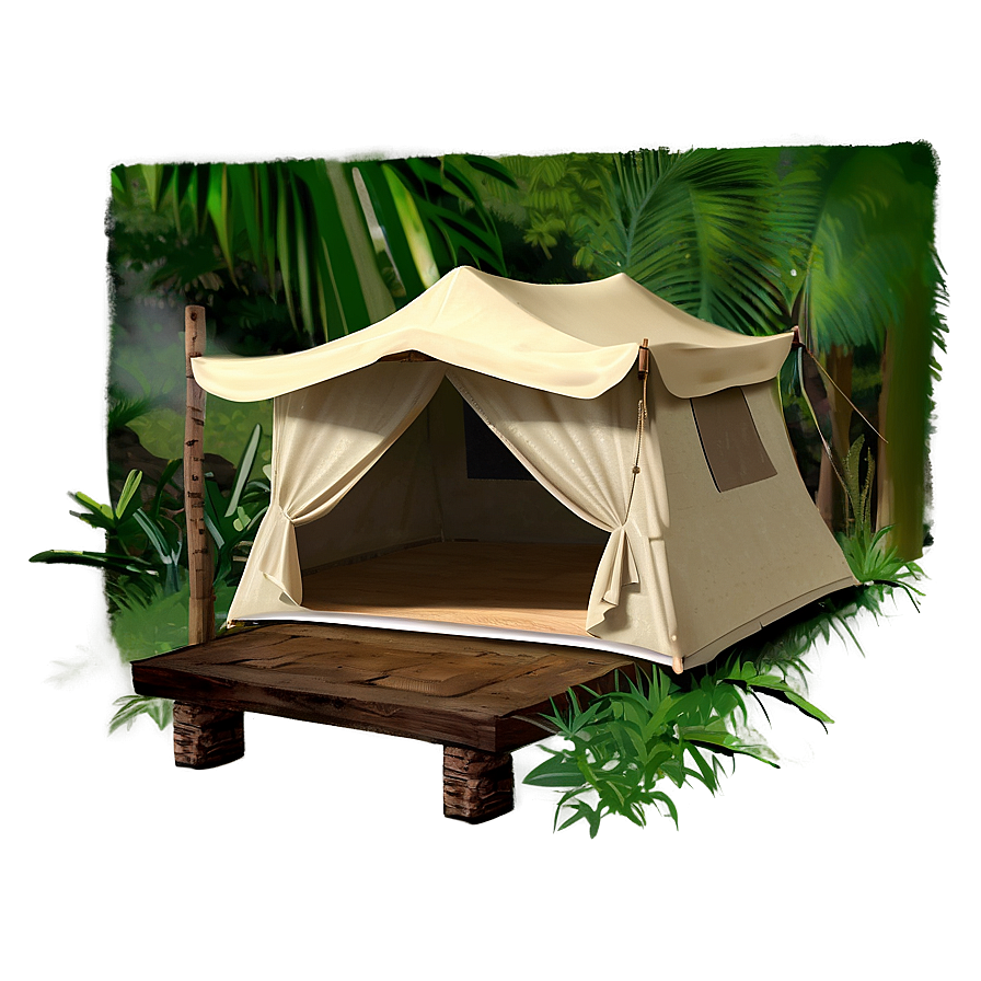 Safari Campsite Setting Png Kuf48 PNG