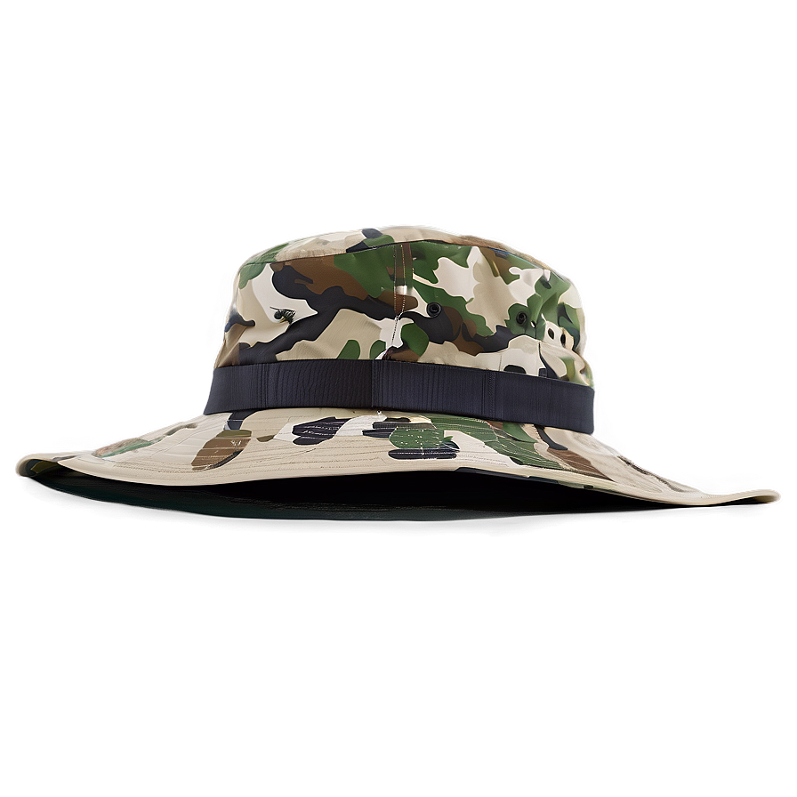 Safari Hat With Camouflage Png 06212024 PNG