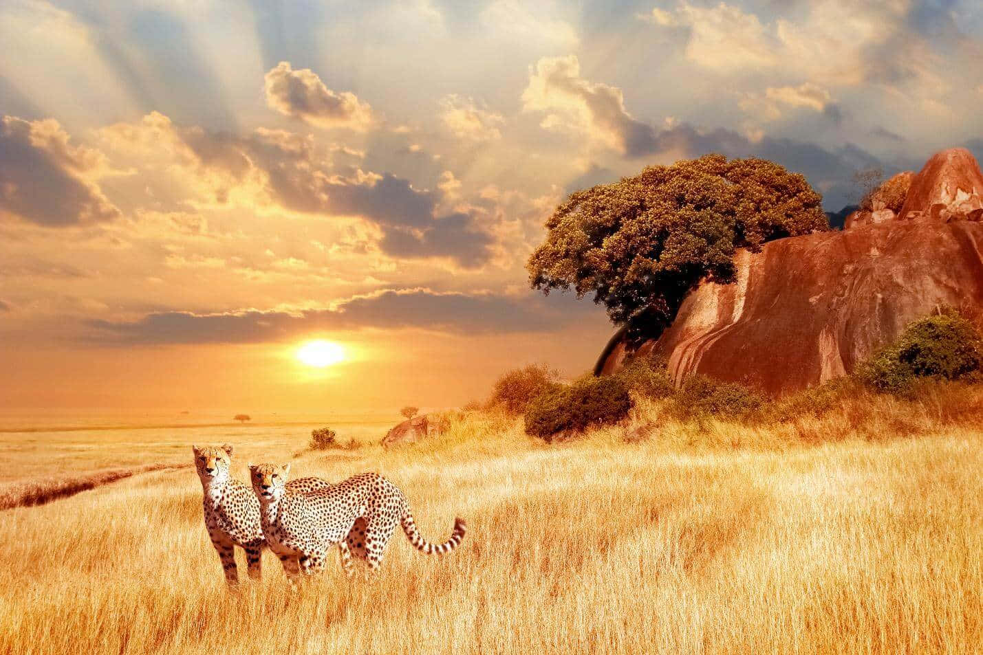 Titoloaffascinante Wilderness In Un Safari Africano