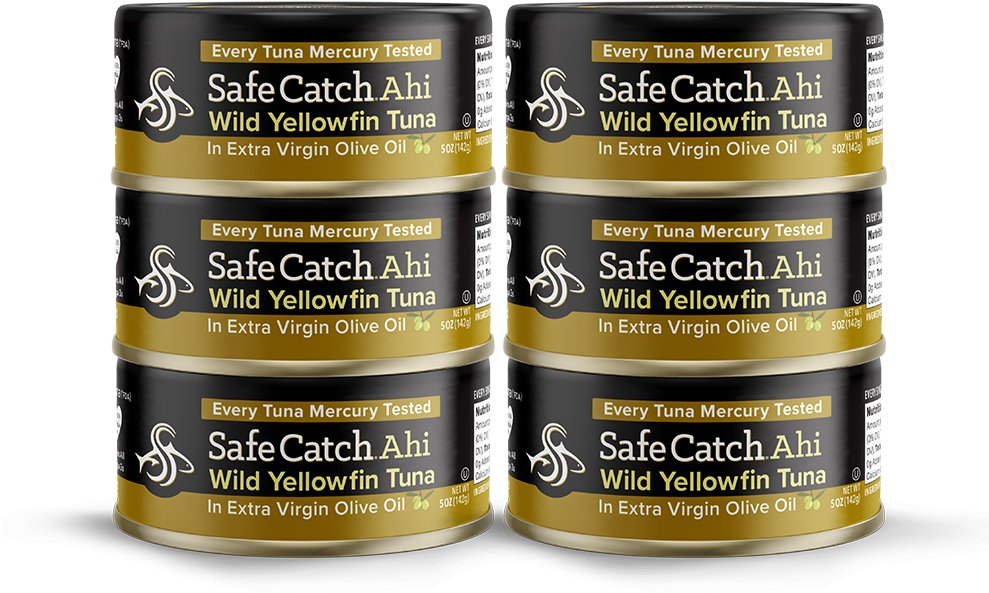 Safe Catch Ahi Yellowfin Tuna Cans PNG