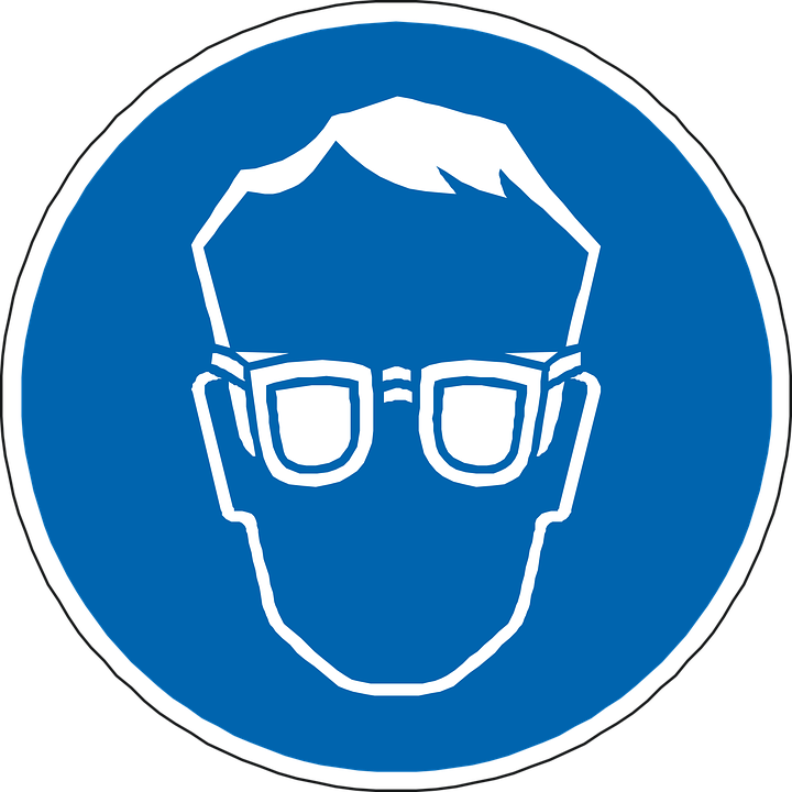 Safety Goggles Sign Icon PNG