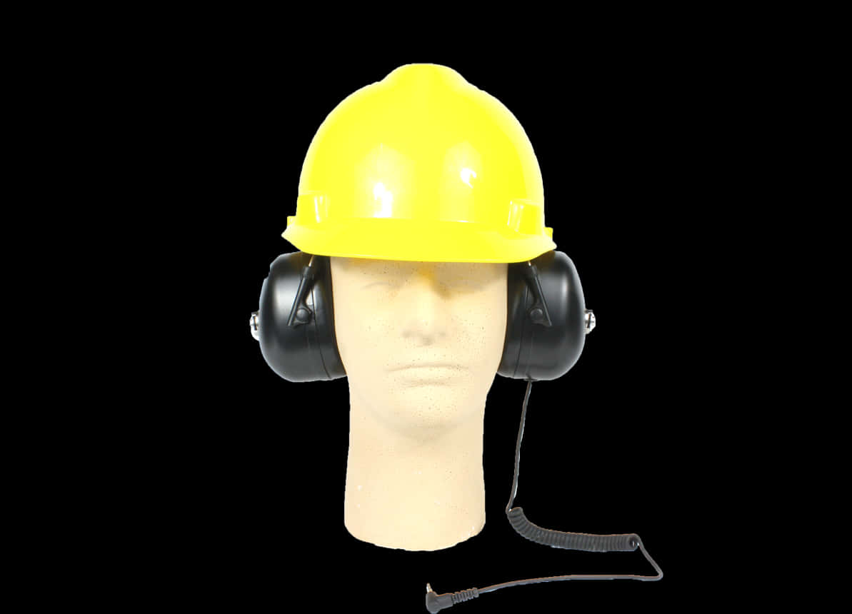 Safety Helmetwith Earmuffs PNG