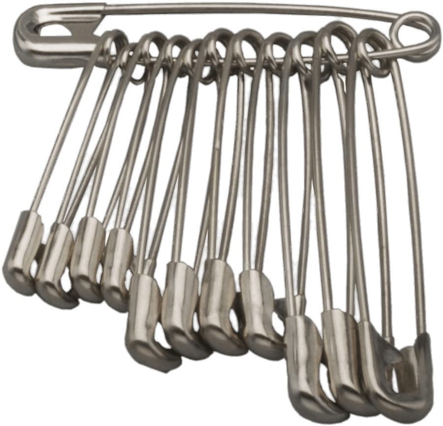 Safety Pins Attachedtoa Bar PNG