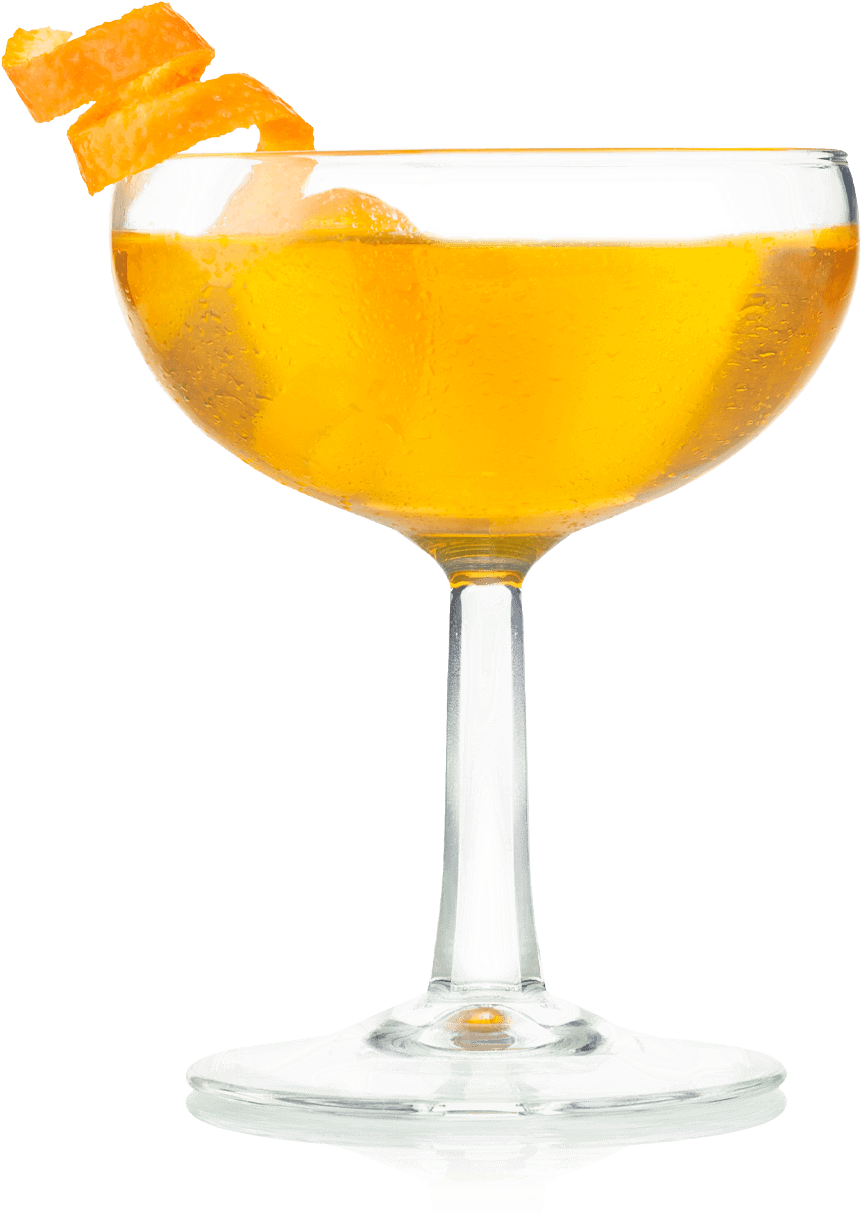 Saffron Infused Cocktail Glass PNG