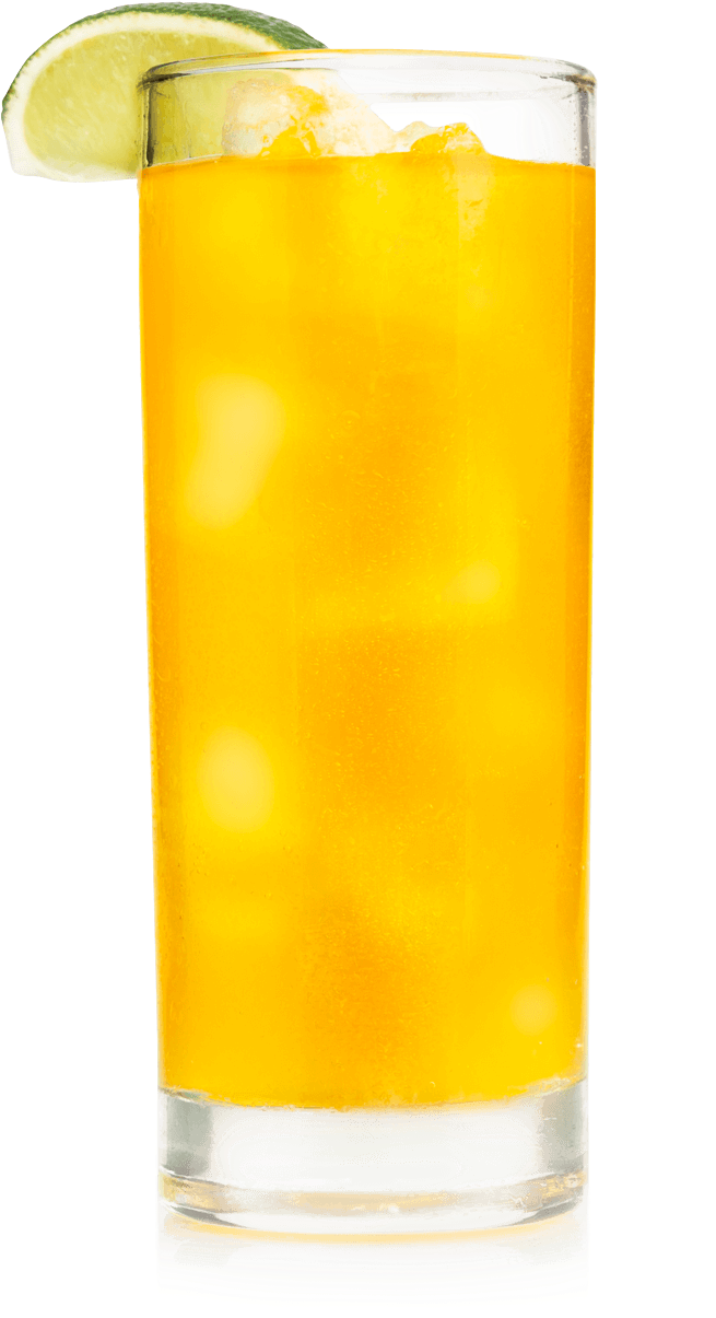 Saffron Infused Cocktail Glass With Lime PNG