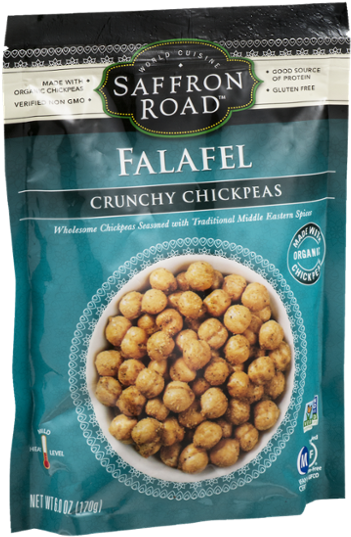 Saffron Road Falafel Crunchy Chickpeas Package PNG