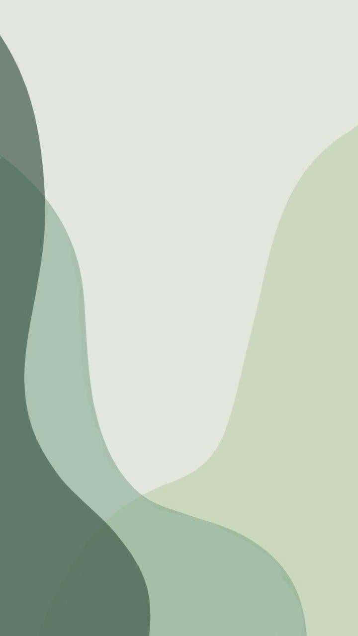 Unfondo Abstracto En Verde Y Blanco