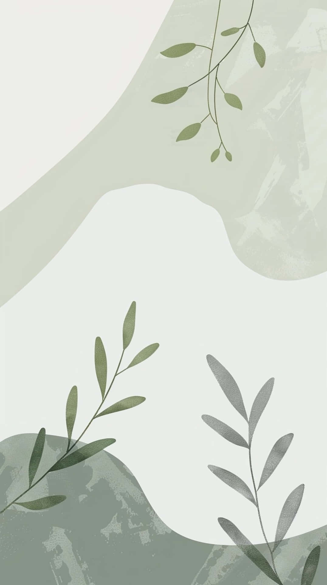 Sage Green Abstract Nature Background Wallpaper