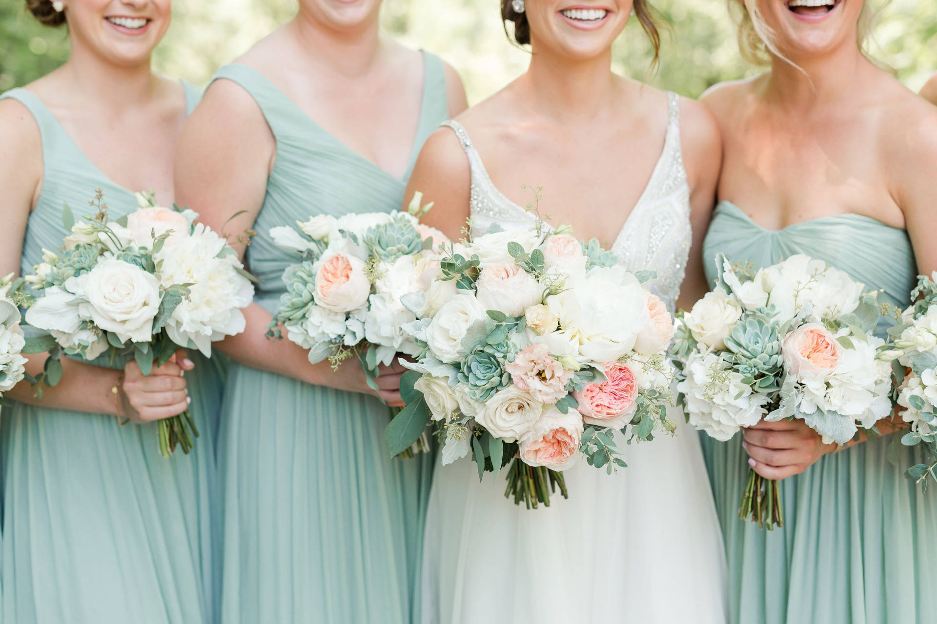 Sage Green Aesthetic Bridesmaids Background