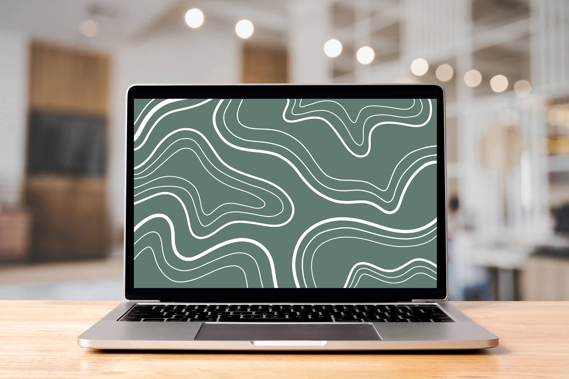 Sage Green Aesthetic Laptop Background
