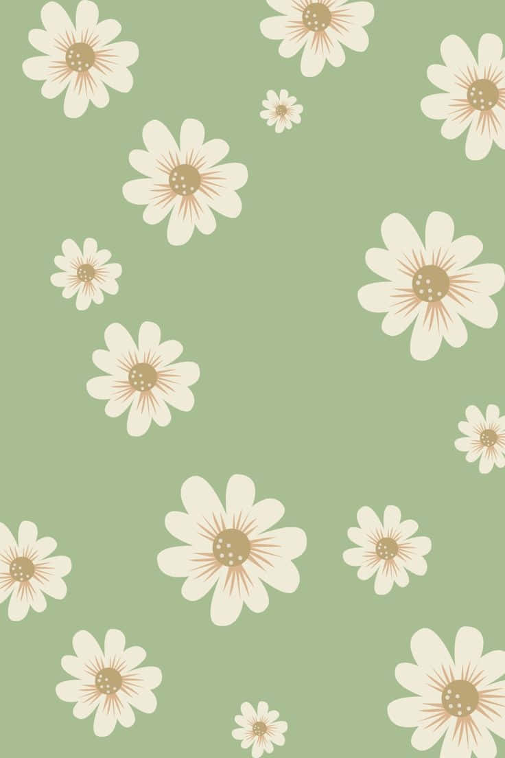 Sage Green Floral Pattern.jpg Wallpaper