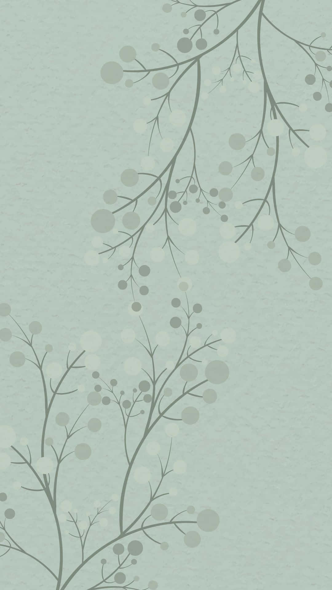 Sage Green Floral Pattern Wallpaper Wallpaper