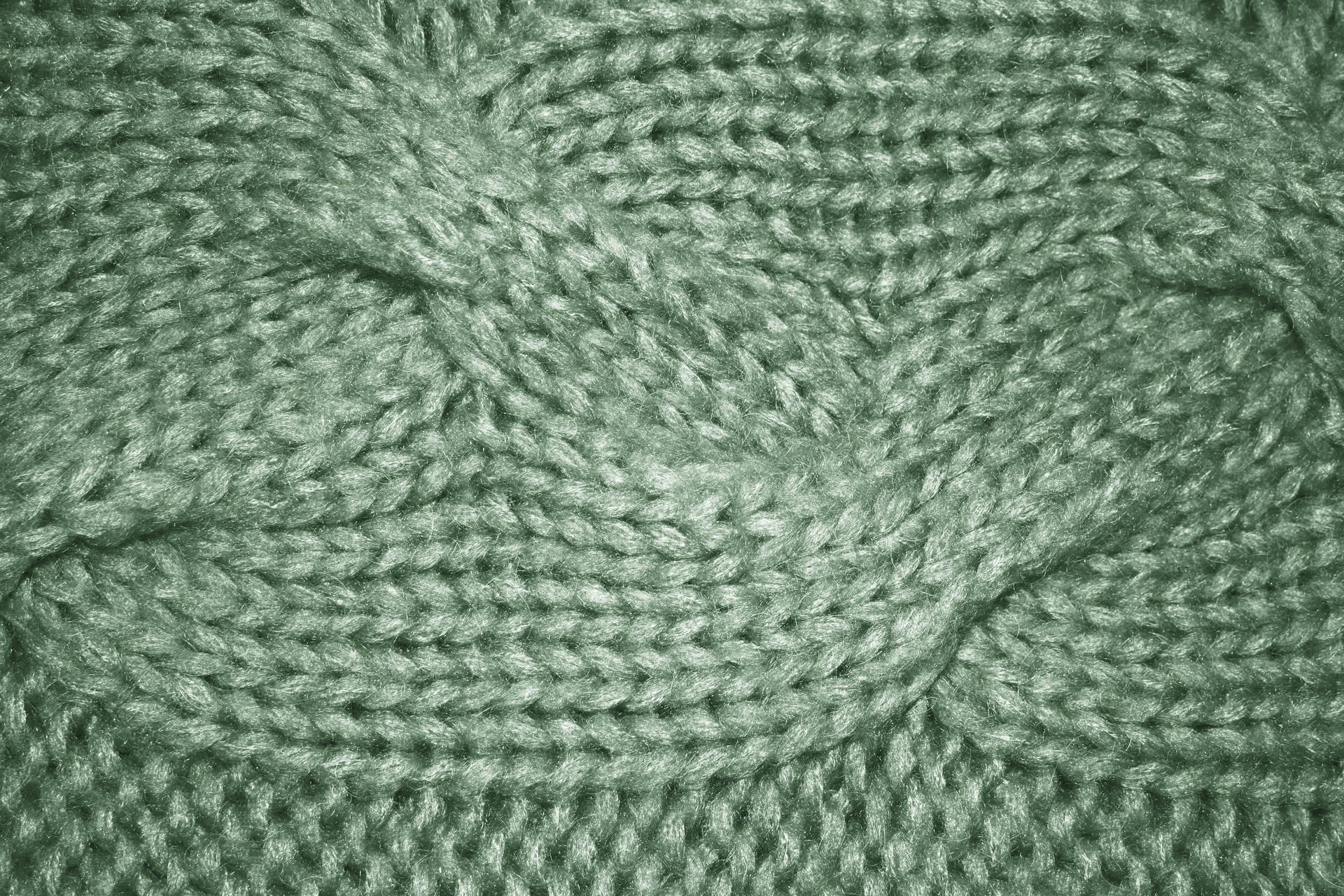 Sage Green Knitted Pattern Wallpaper