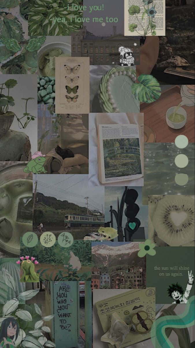 Image  Alluring Sage Green Background