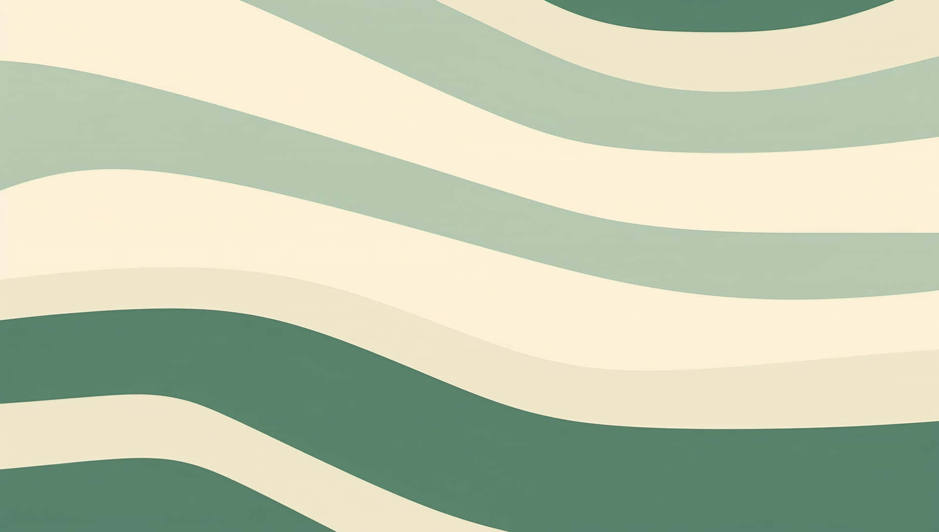 Sage Green Wavy Pattern Wallpaper