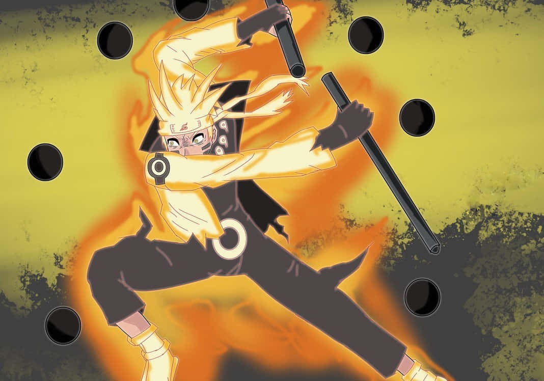 The powerful Sage of Six Paths, the originator of chakra and ninjutsu, standing tall in an epic pose Wallpaper