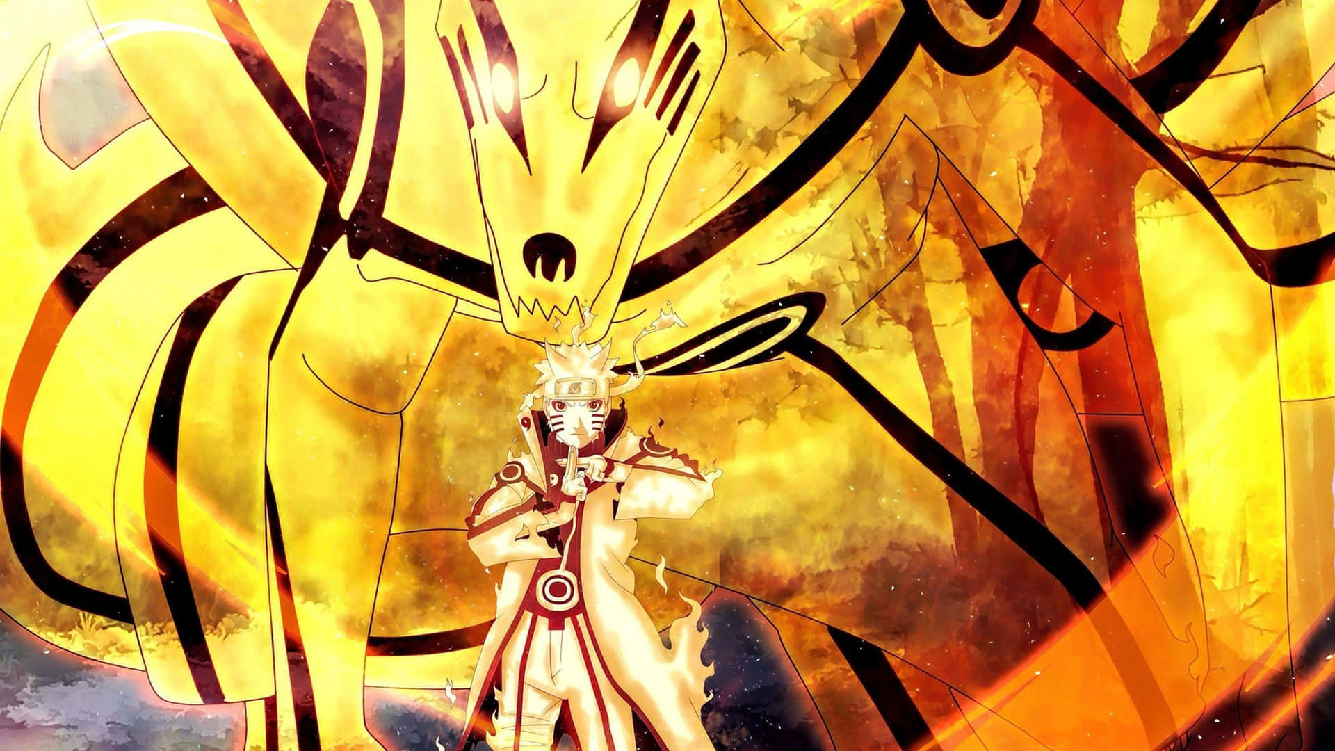 Sage of Six Paths Unleashes Power Wallpaper