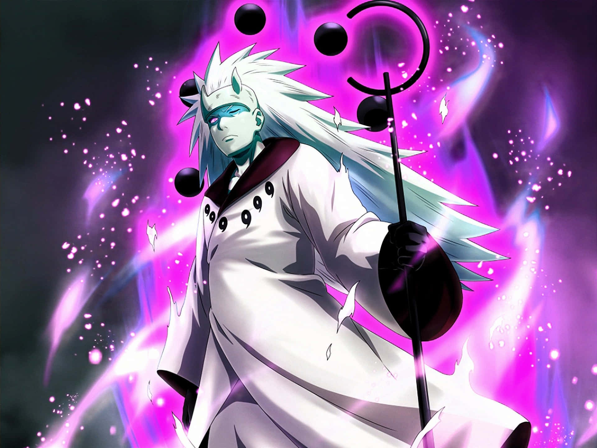 The Legendary Sage of the Six Paths in Vibrant Colors Wallpaper