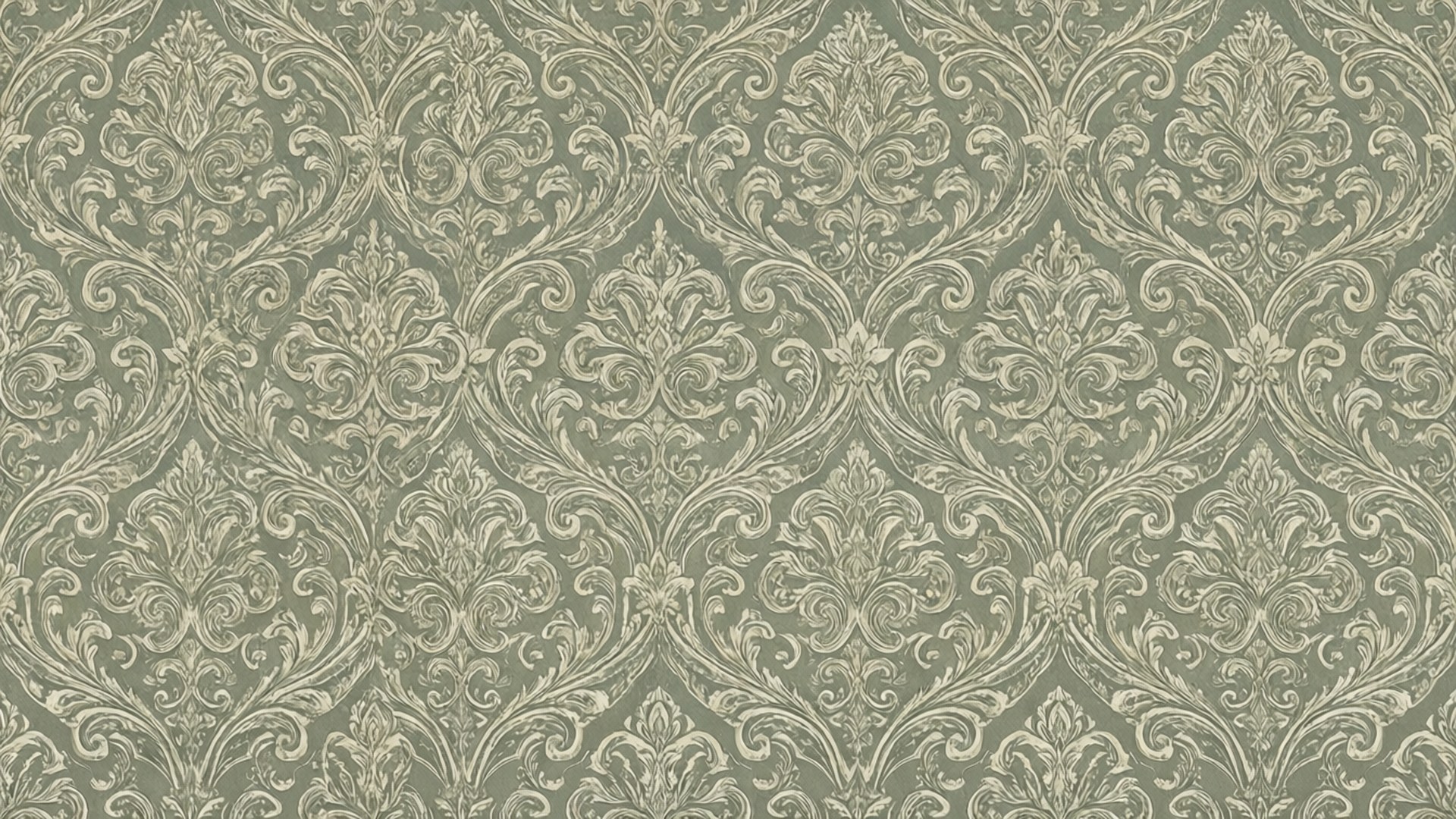 Sage Scrollwork Repeat Fonds d'écran