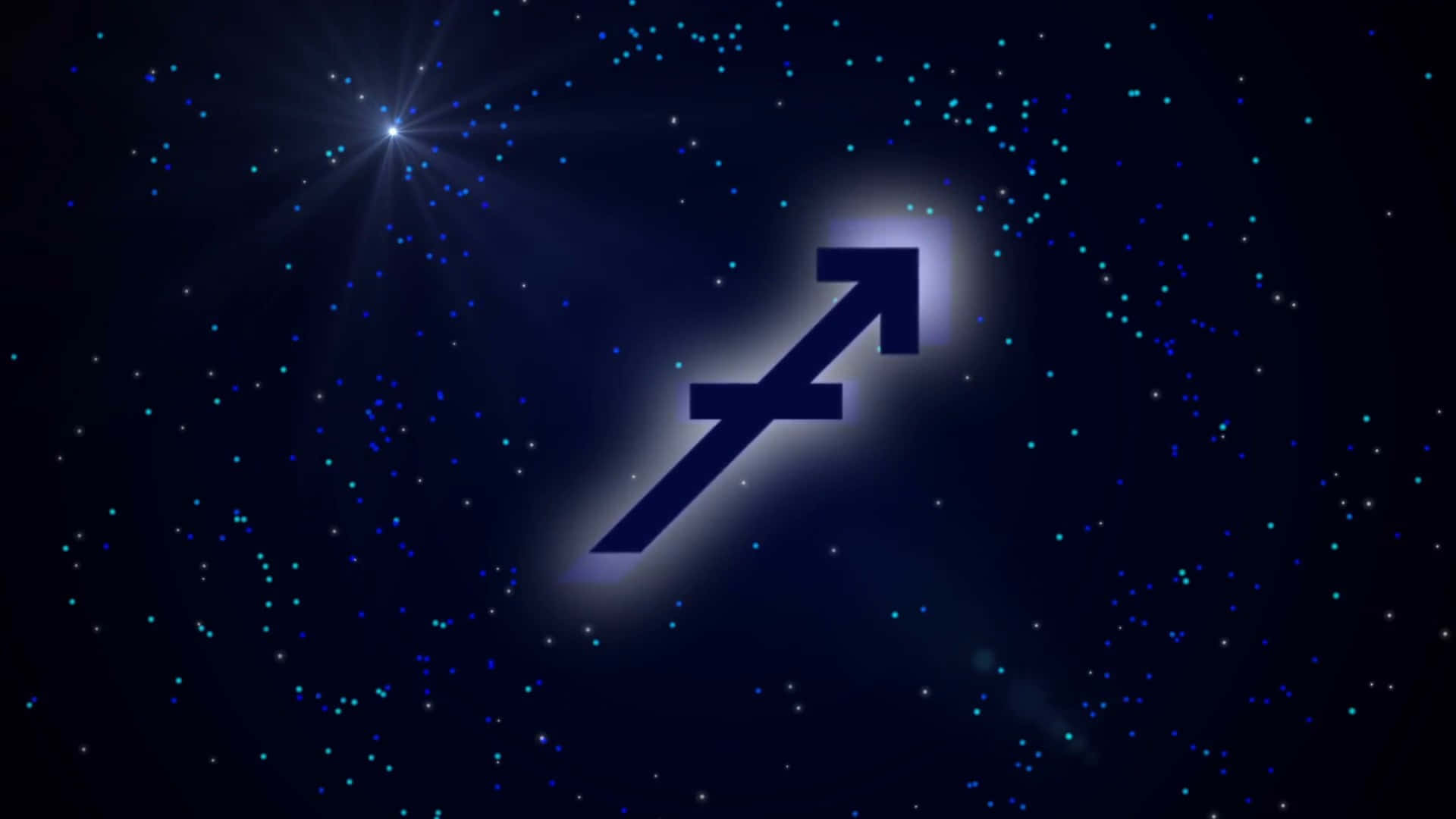 Magical Sagittarius Archer Against a Starry Sky