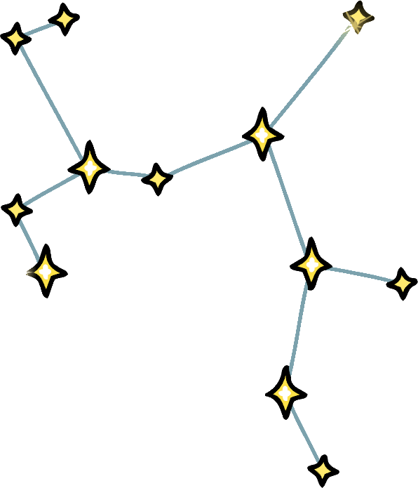 Sagittarius Constellation Art PNG