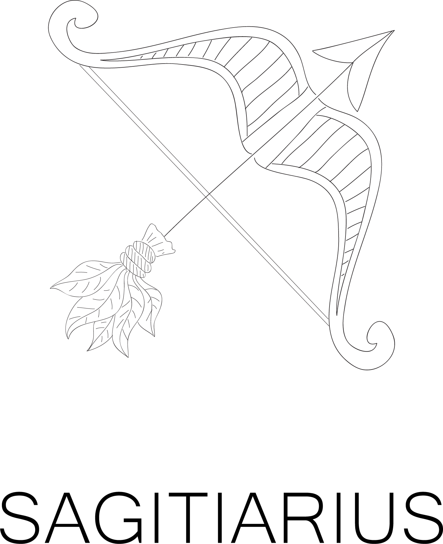 Sagittarius Zodiac Symbol Art PNG