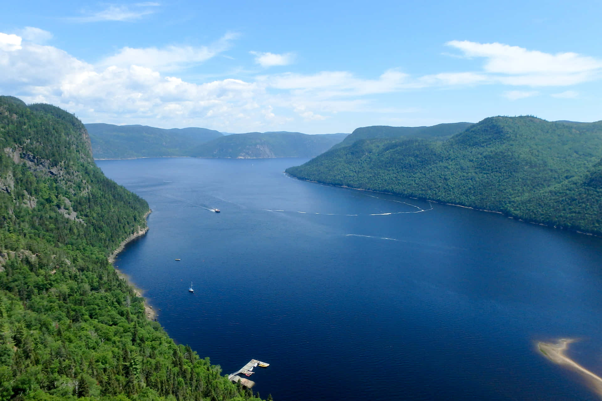 Saguenay_ Fjord_ Summer_ View Wallpaper