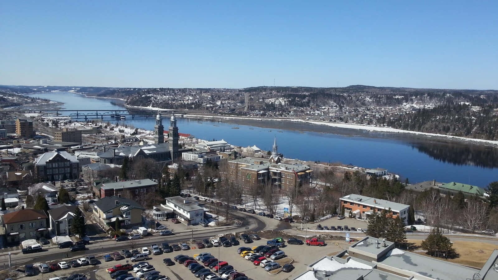 Saguenay River View Springtime Wallpaper