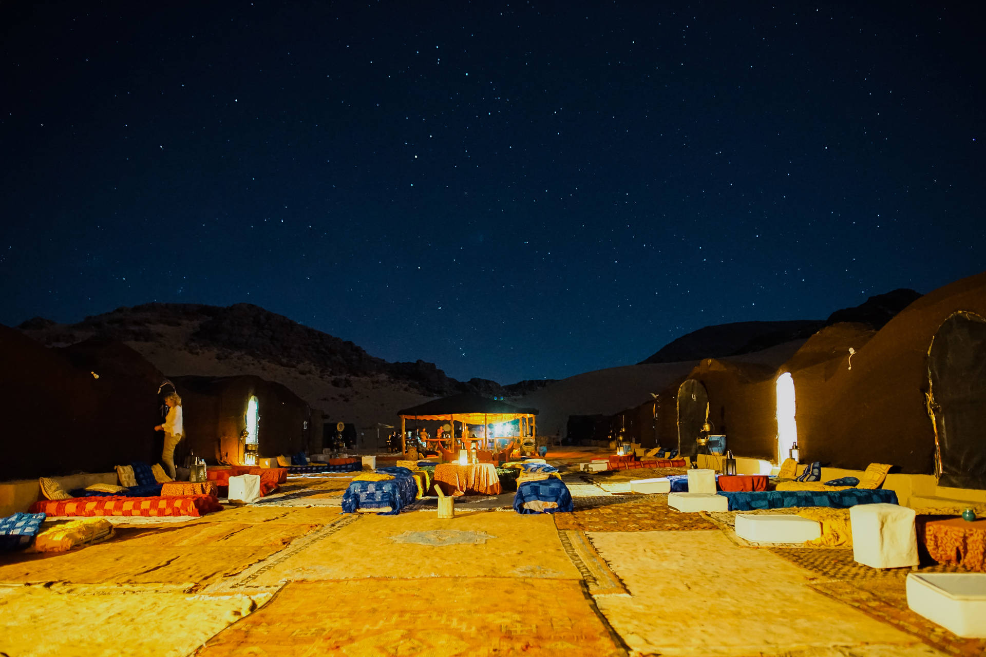 Lugarde Acampada En El Sahara Fondo de pantalla