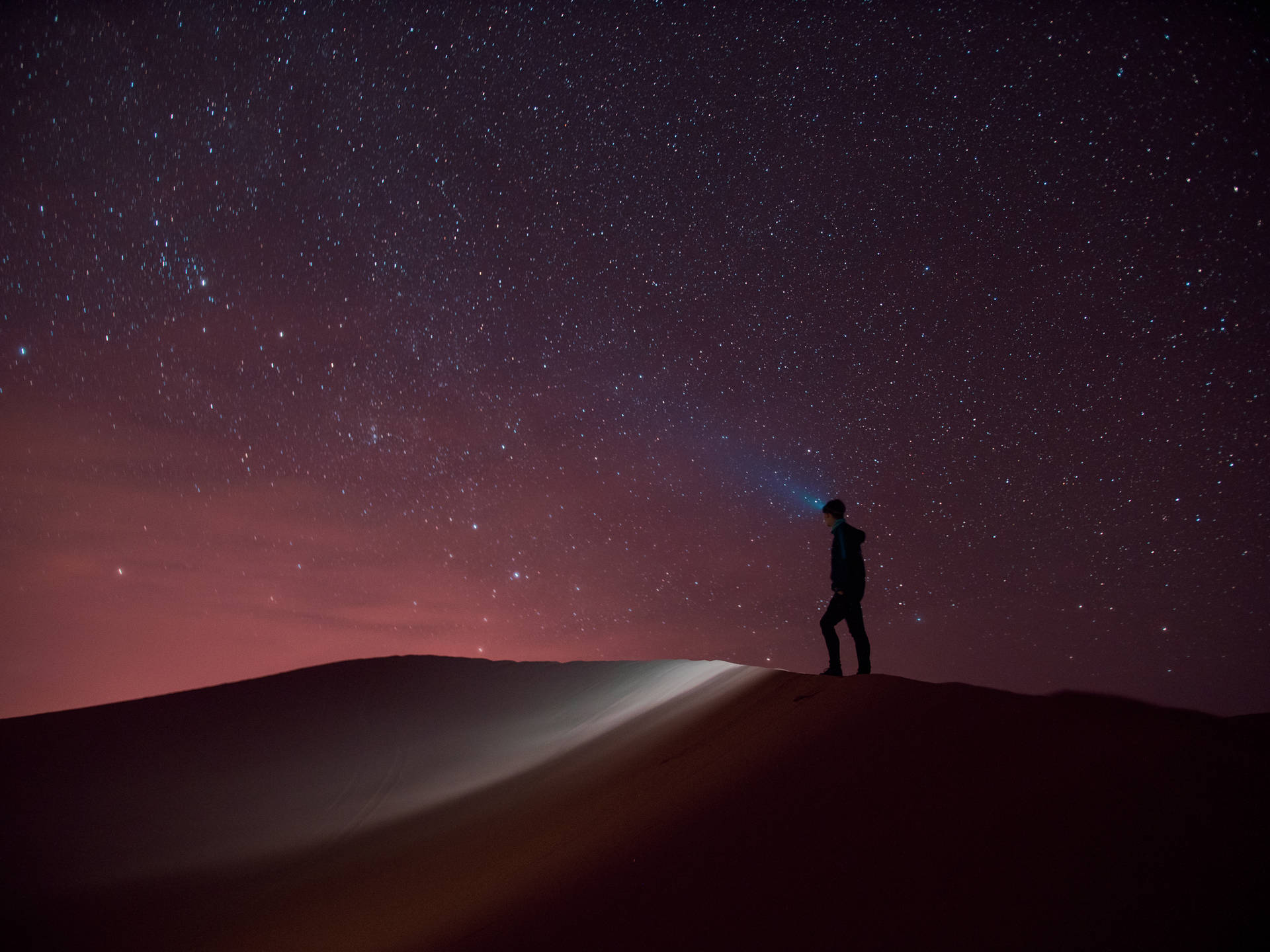 Sahara Desert Starry Night Wallpaper