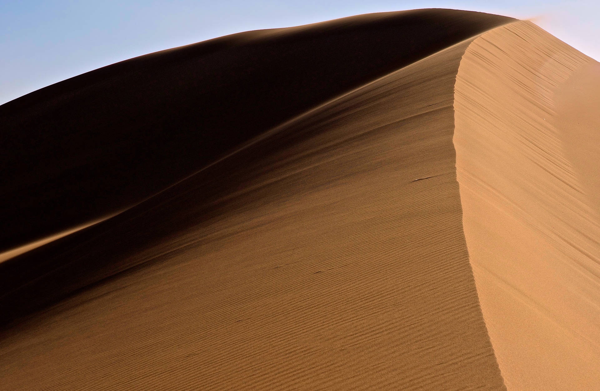 Sahara Sand Dune Skråninger Wallpaper