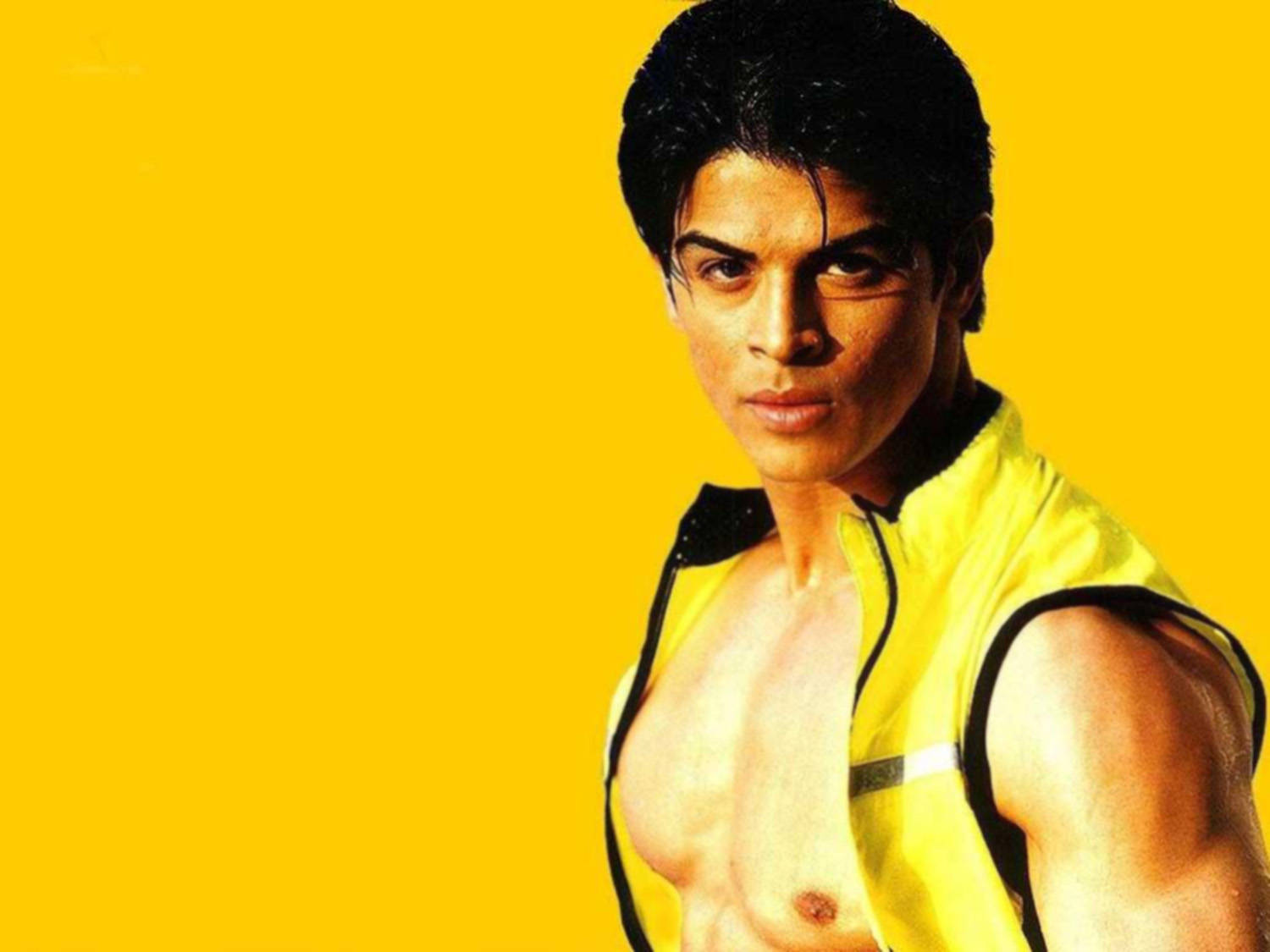 Sahil Khan Dark Yellow Background