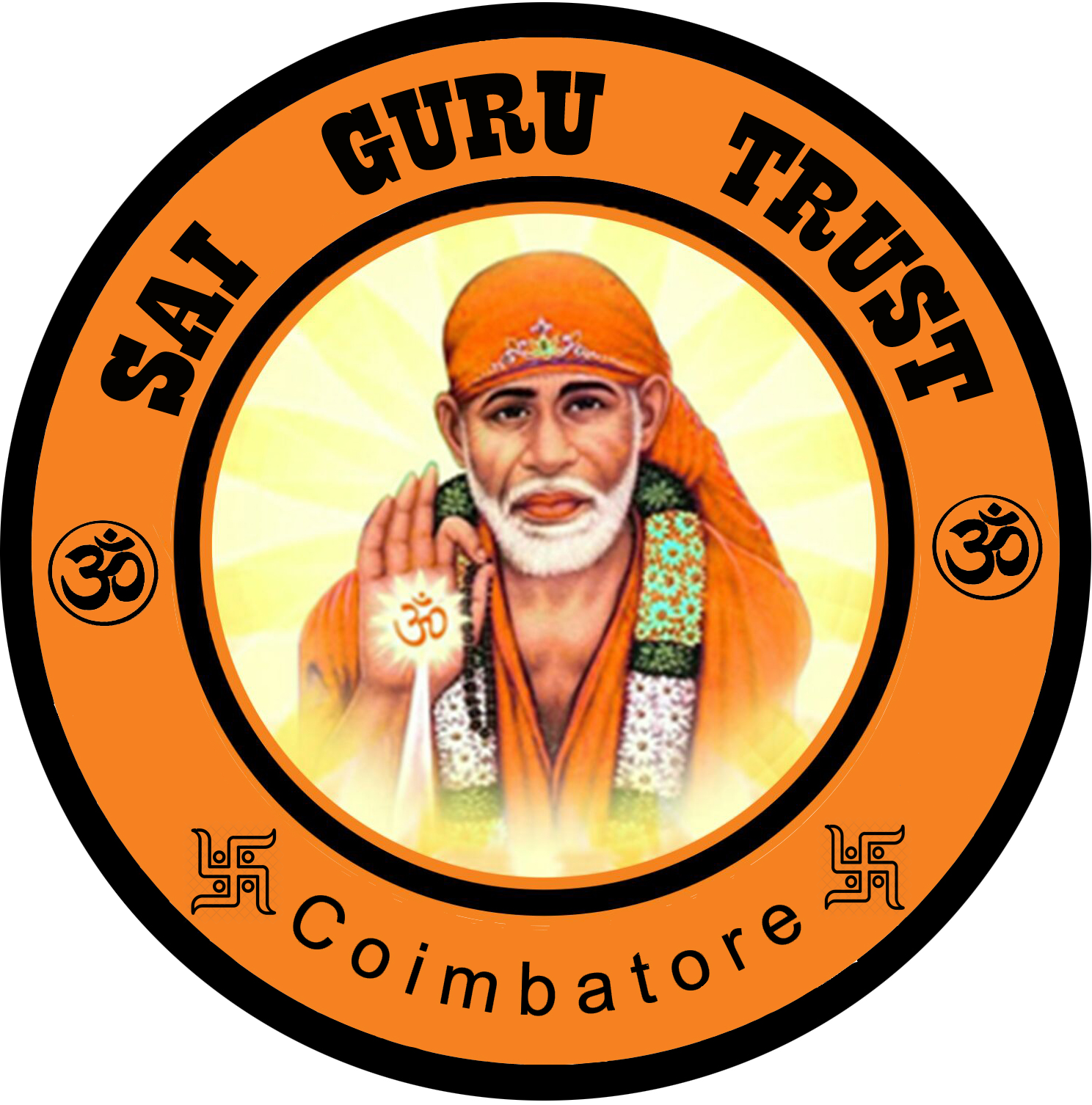 Sai Baba Coimbatore Guru Trust Emblem PNG