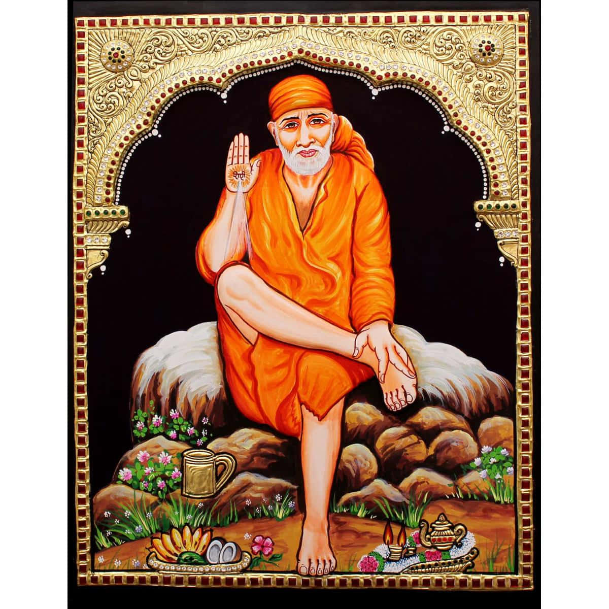 Sai Baba Canvas Painting Picture