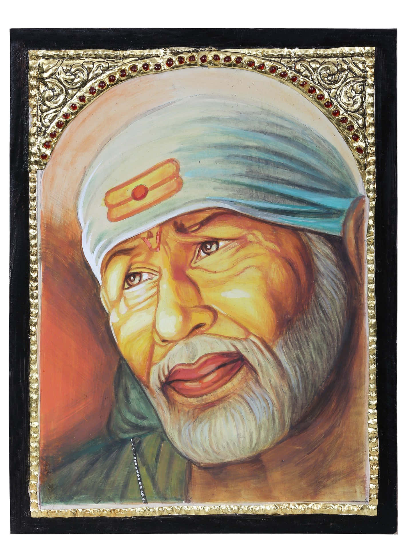 Sai Baba Of Shirdi Painted Picture