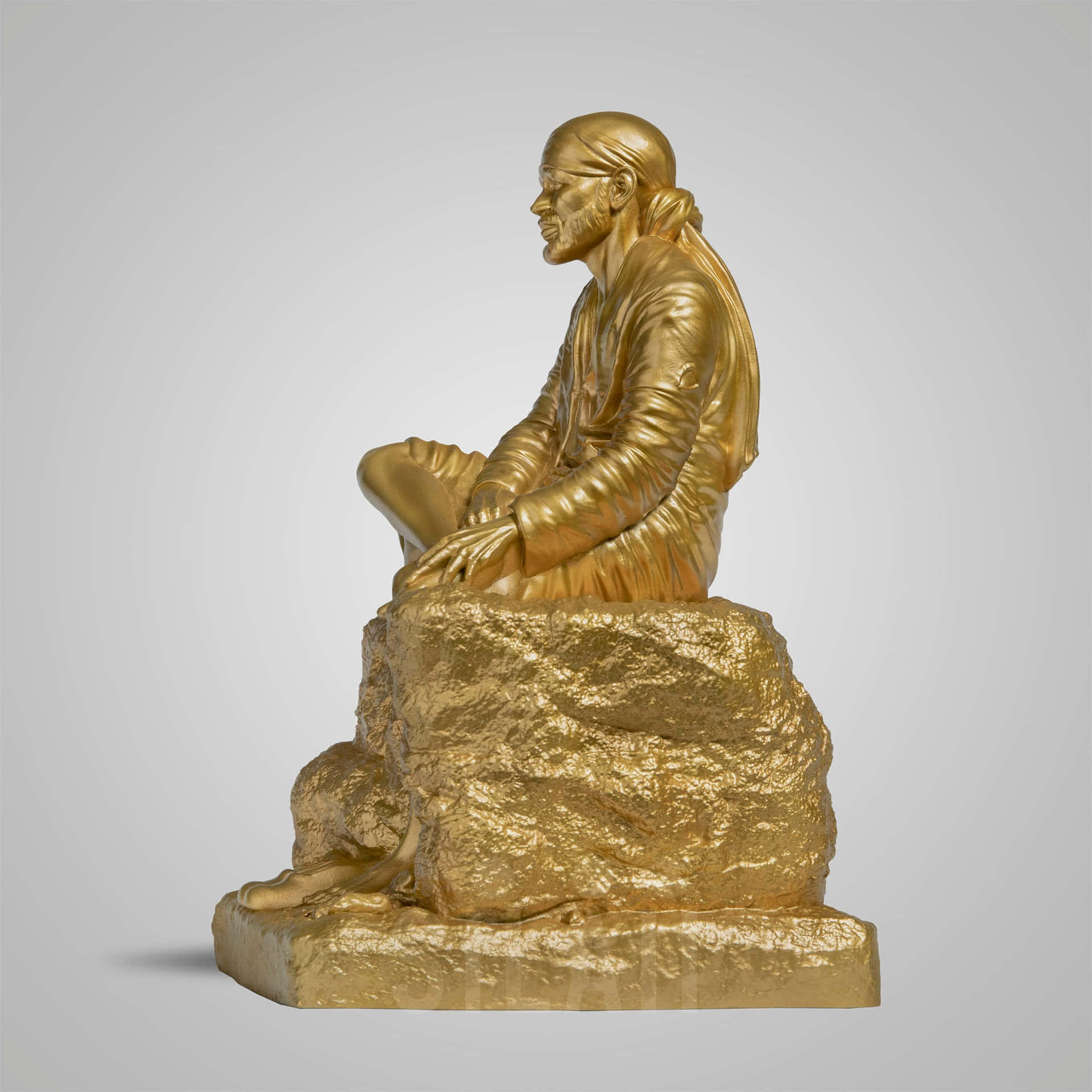 Sai Baba Gold Figure Picture