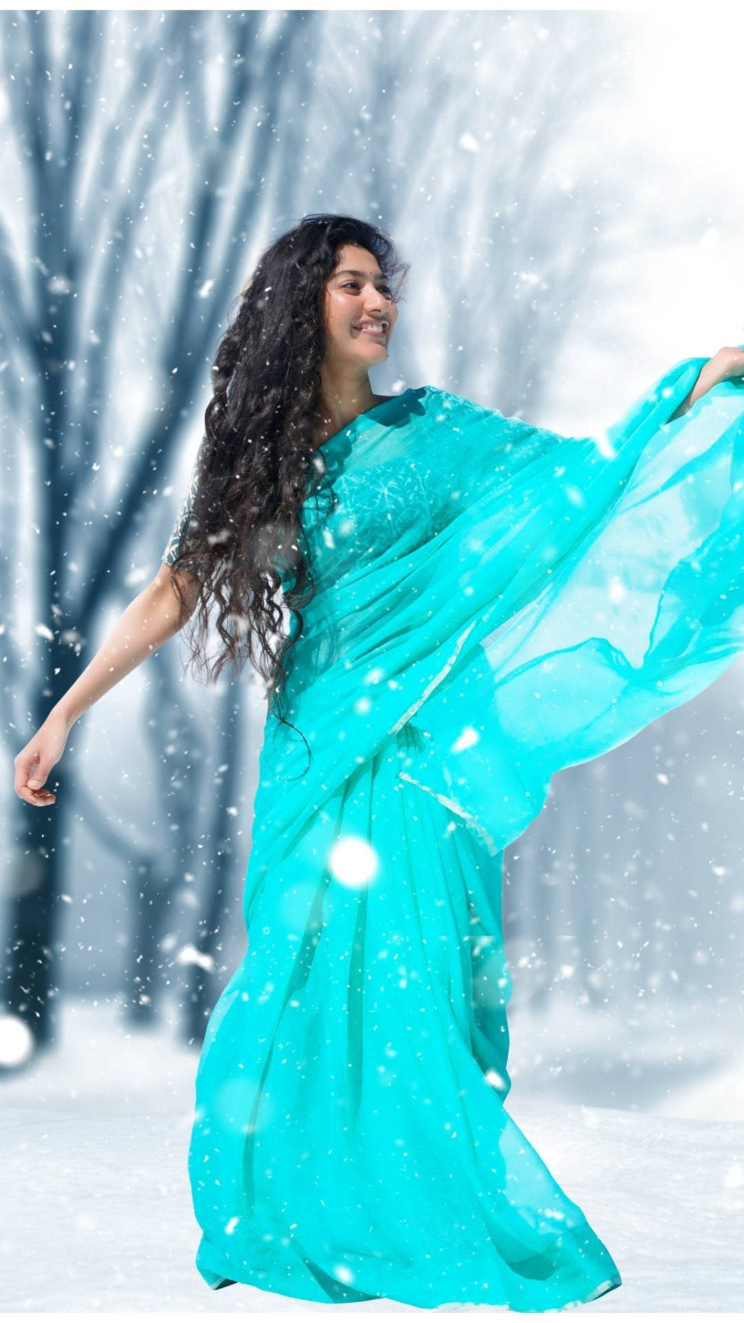 Sai Pallavi Dancing In Snow Background