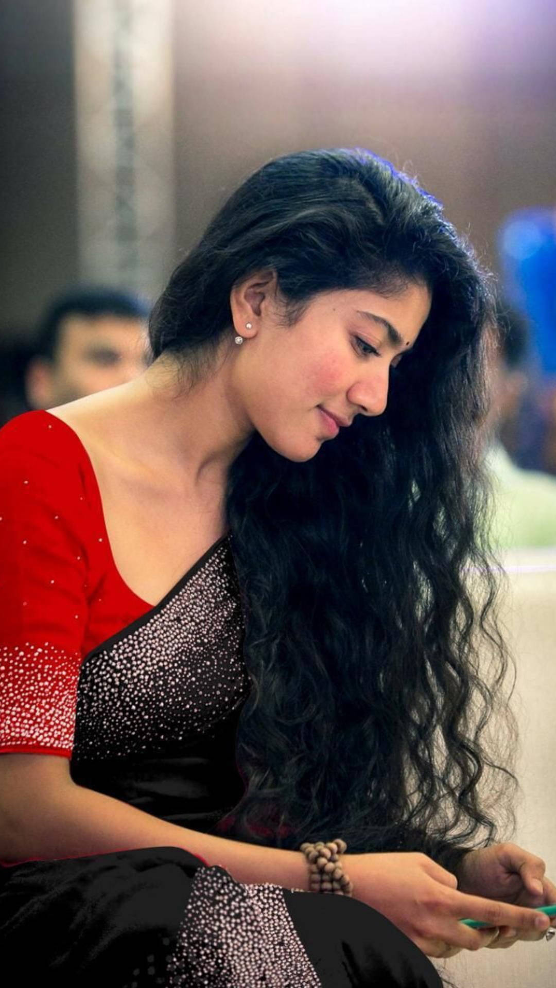 Sai Pallavi Stunning In Red Background