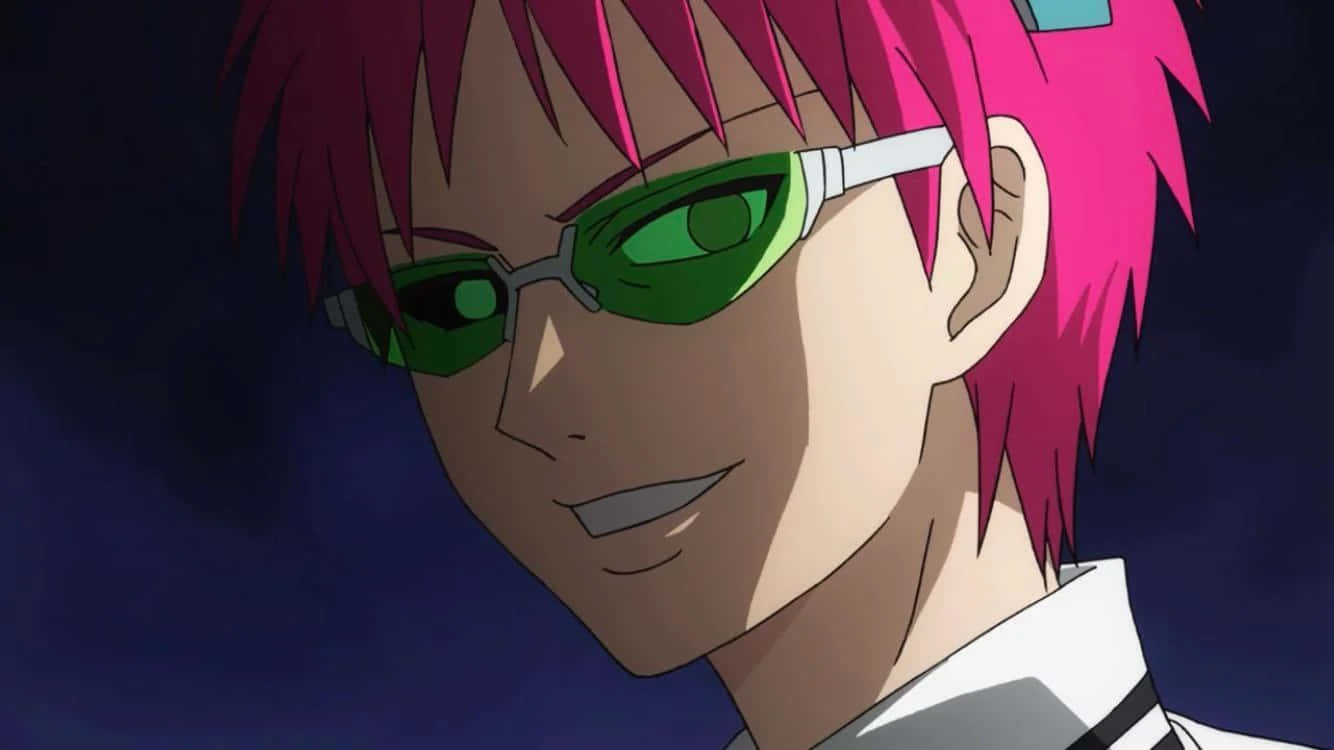 Saiki Anime Character Green Goggles Wallpaper