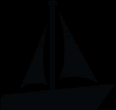 Sailboat Silhouette Art PNG
