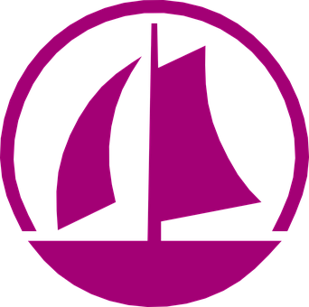 Sailboat Silhouette Icon PNG