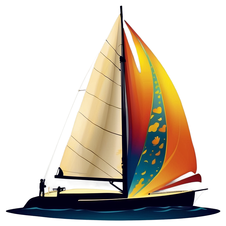 Sailboat Sunset Silhouette Png Iwj PNG