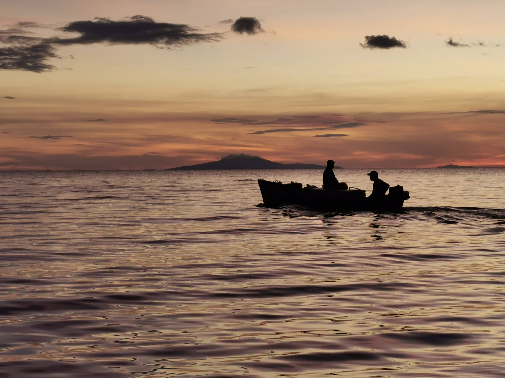 Sejlads med båd i Nicaragua Ocean Wallpaper