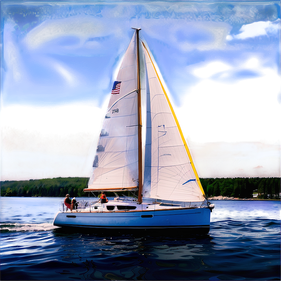 Sailing In Maine's Waters Png 15 PNG