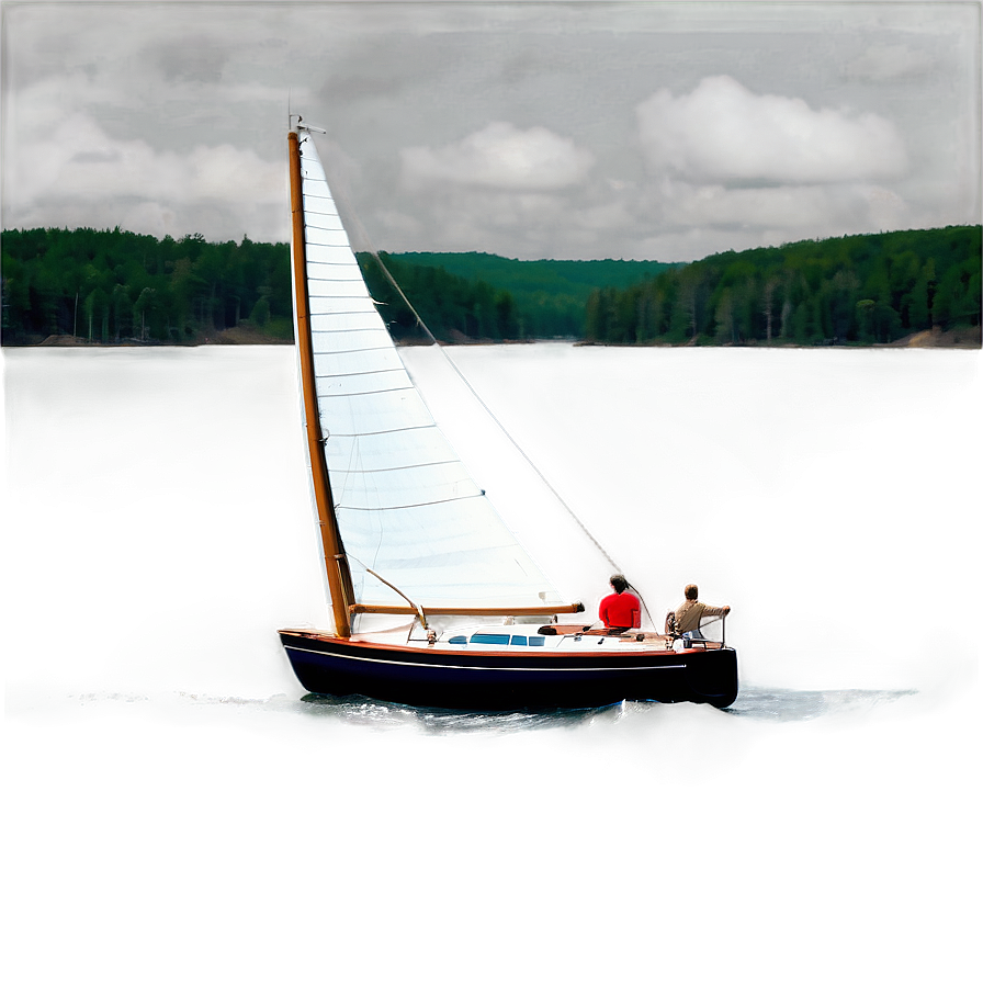 Sailing In Maine's Waters Png Lth PNG