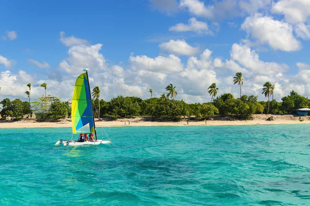 Sailing In St Kitts And Nevis Wallpaper