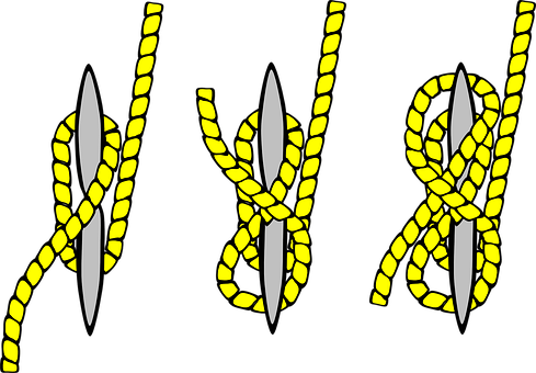 Sailing Knot Sequence Illustration PNG