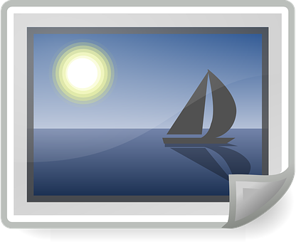Sailing Photo Frame Graphic PNG