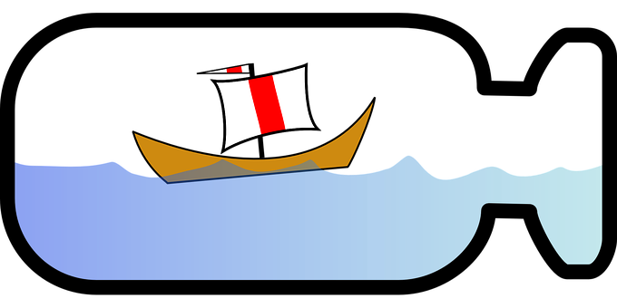Sailing Ship Silhouetteat Night PNG