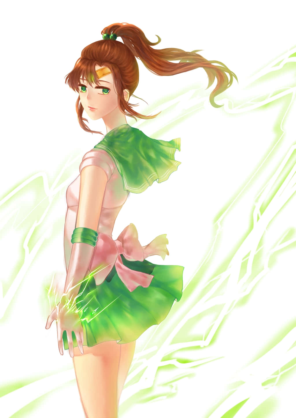 Pretty Guardian: Sailor Jupiter, ready to defend! Wallpaper